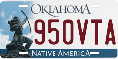 OK license plate 950VTA