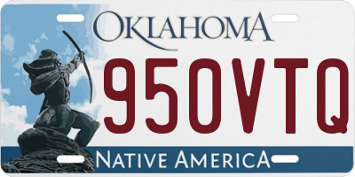 OK license plate 950VTQ