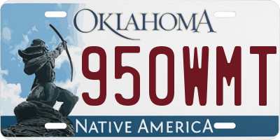 OK license plate 950WMT