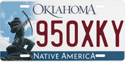 OK license plate 950XKY