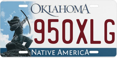 OK license plate 950XLG