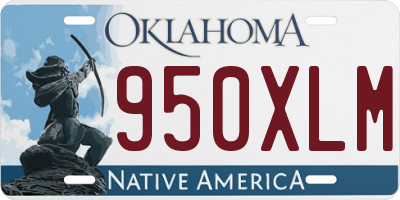 OK license plate 950XLM