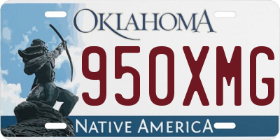 OK license plate 950XMG