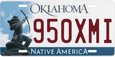 OK license plate 950XMI