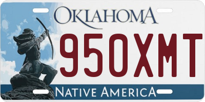OK license plate 950XMT