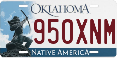 OK license plate 950XNM