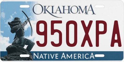 OK license plate 950XPA