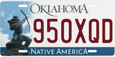 OK license plate 950XQD