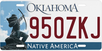 OK license plate 950ZKJ