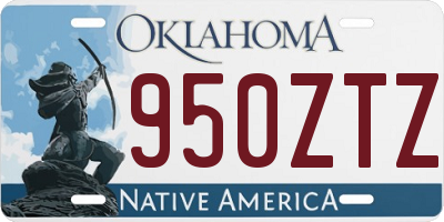 OK license plate 950ZTZ