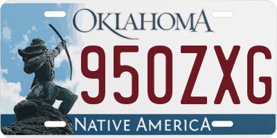 OK license plate 950ZXG