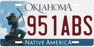 OK license plate 951ABS