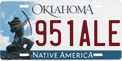 OK license plate 951ALE