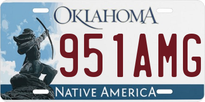 OK license plate 951AMG