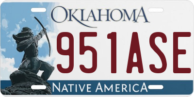OK license plate 951ASE