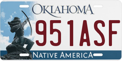 OK license plate 951ASF