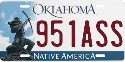 OK license plate 951ASS