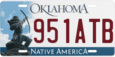 OK license plate 951ATB