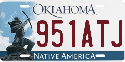 OK license plate 951ATJ