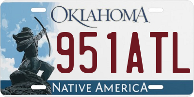 OK license plate 951ATL