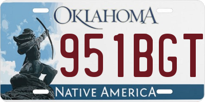 OK license plate 951BGT