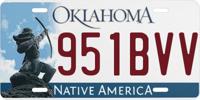 OK license plate 951BVV