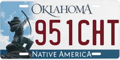 OK license plate 951CHT