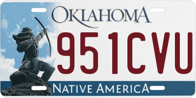 OK license plate 951CVU