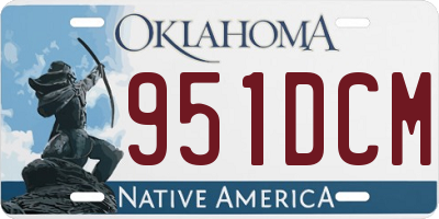 OK license plate 951DCM