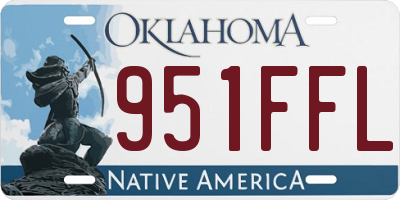 OK license plate 951FFL