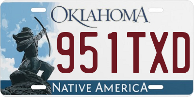 OK license plate 951TXD