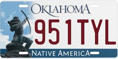 OK license plate 951TYL