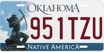 OK license plate 951TZU