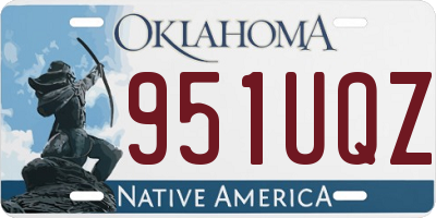 OK license plate 951UQZ