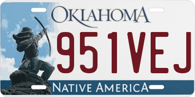 OK license plate 951VEJ