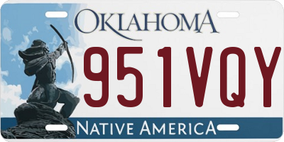 OK license plate 951VQY