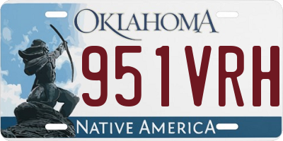 OK license plate 951VRH