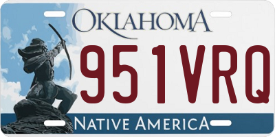 OK license plate 951VRQ