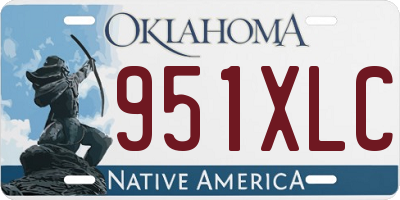 OK license plate 951XLC