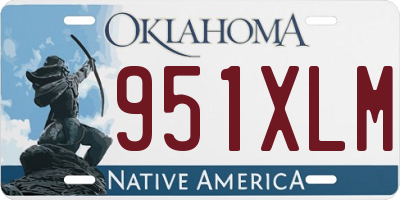 OK license plate 951XLM