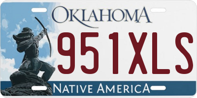 OK license plate 951XLS