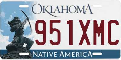 OK license plate 951XMC