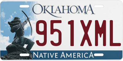 OK license plate 951XML