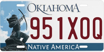 OK license plate 951XOQ