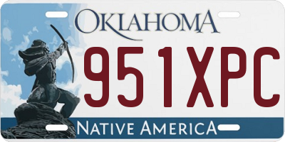 OK license plate 951XPC