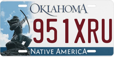 OK license plate 951XRU