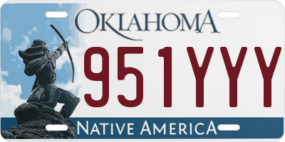 OK license plate 951YYY