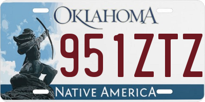 OK license plate 951ZTZ