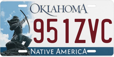 OK license plate 951ZVC