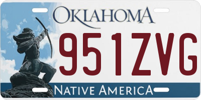 OK license plate 951ZVG